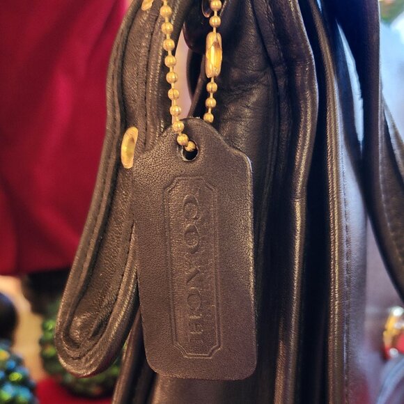 Vtg Coach Blk Rambler's Legacy Bag 9061 | Made in USA | Iconic Heritage Classic - Picture 9 of 15